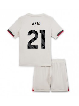 Billige Chelsea Jorrel Hato #21 Bortedraktsett Barn 2025-26 Kortermet (+ Korte bukser)